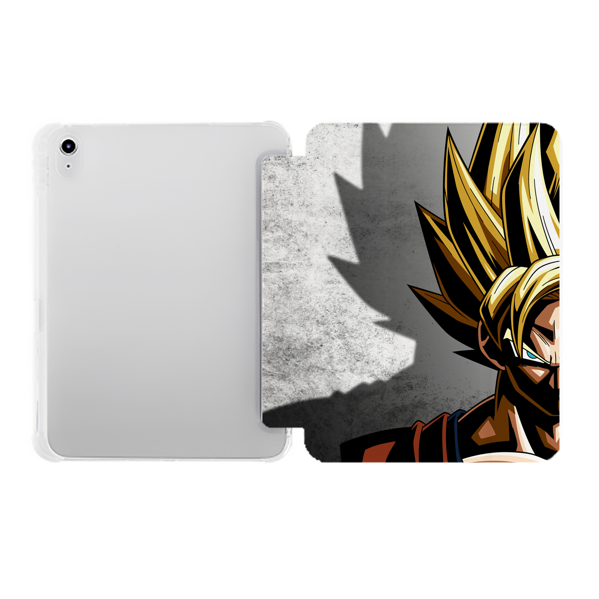 （画像用） ドラゴンボール DRAGON BALL IPad ケース ペン収納付き 三つ折りスタンド PUレザー×シリコン 対応機種9.5/10.5/10.9インチ
